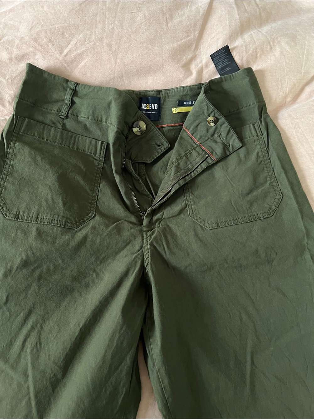Maeve “The Colette” cropped green pants - Picture 2 of 2